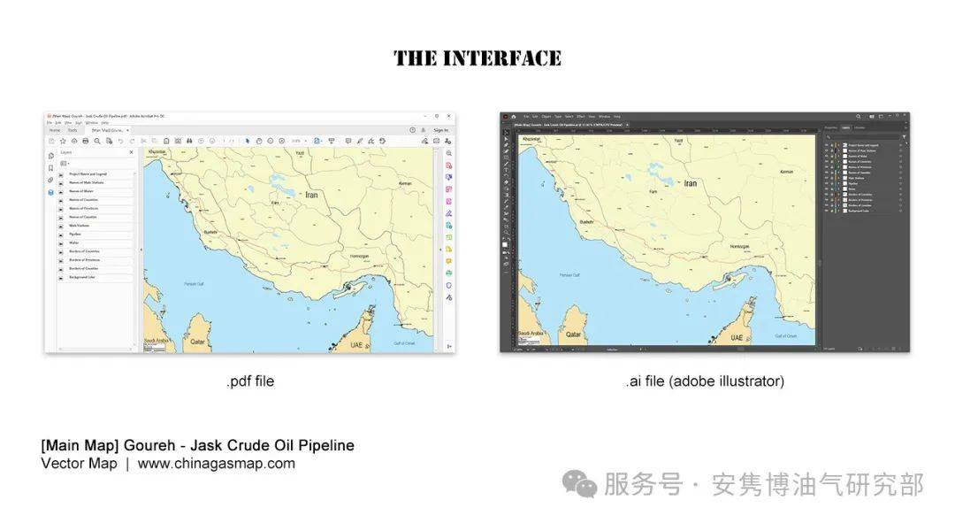 【电子版图纸】伊朗・古雷 – 贾斯克原油管道