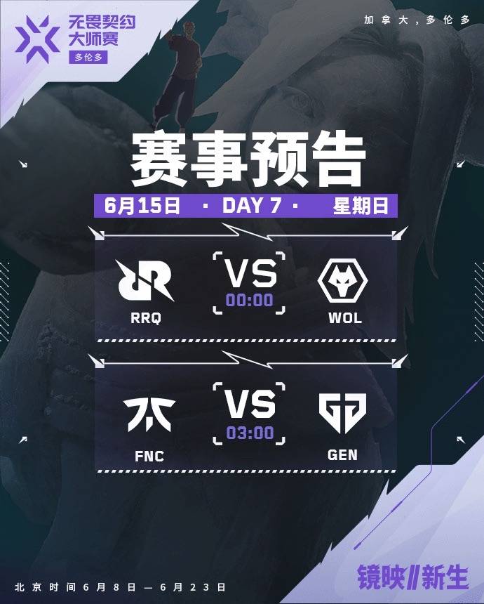 无畏契约多伦多大师赛八强诞生