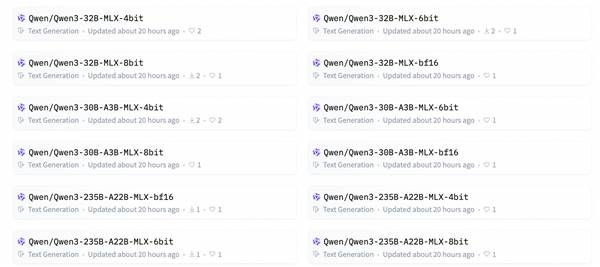 为国行苹果智能做准备！阿里巴巴发布升级版Qwen3：全系适配苹果MLX架构